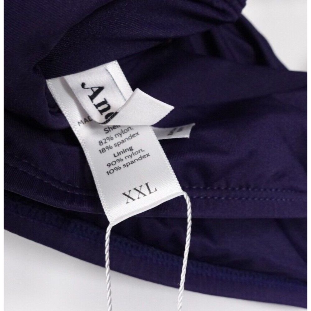 Andie Swim The Rio Bikini Top Navy Size XXL Convertible Straps NEW AT106 - Picture 8 of 8